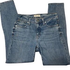 🦋Madewell 9” High Rise Skinny Blue Jeans Size 26 EUC